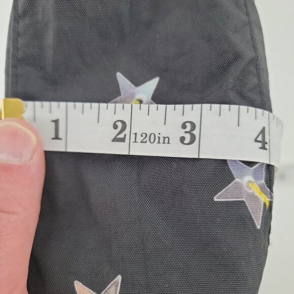 BAGGU Medium Nylon Crescent Bag NWT | Black Star Print | Recycled Nylon - Picture 16 of 16